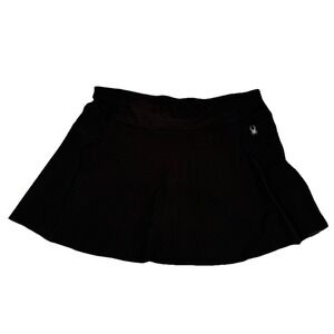 Spyder Active Black Athletic Skort Large Golf Tennis Running Skirt Lined